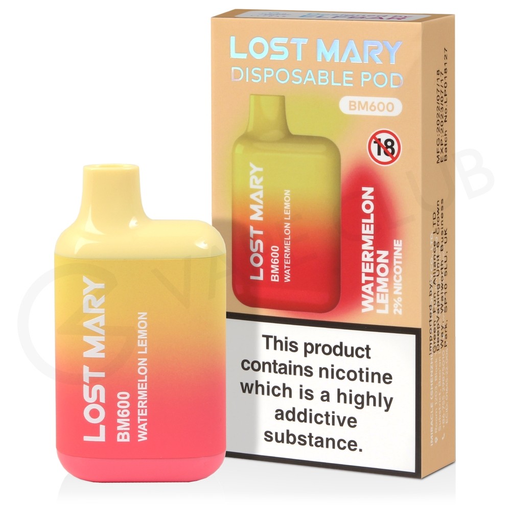 Lost mary 600 puffs watermelon lemon